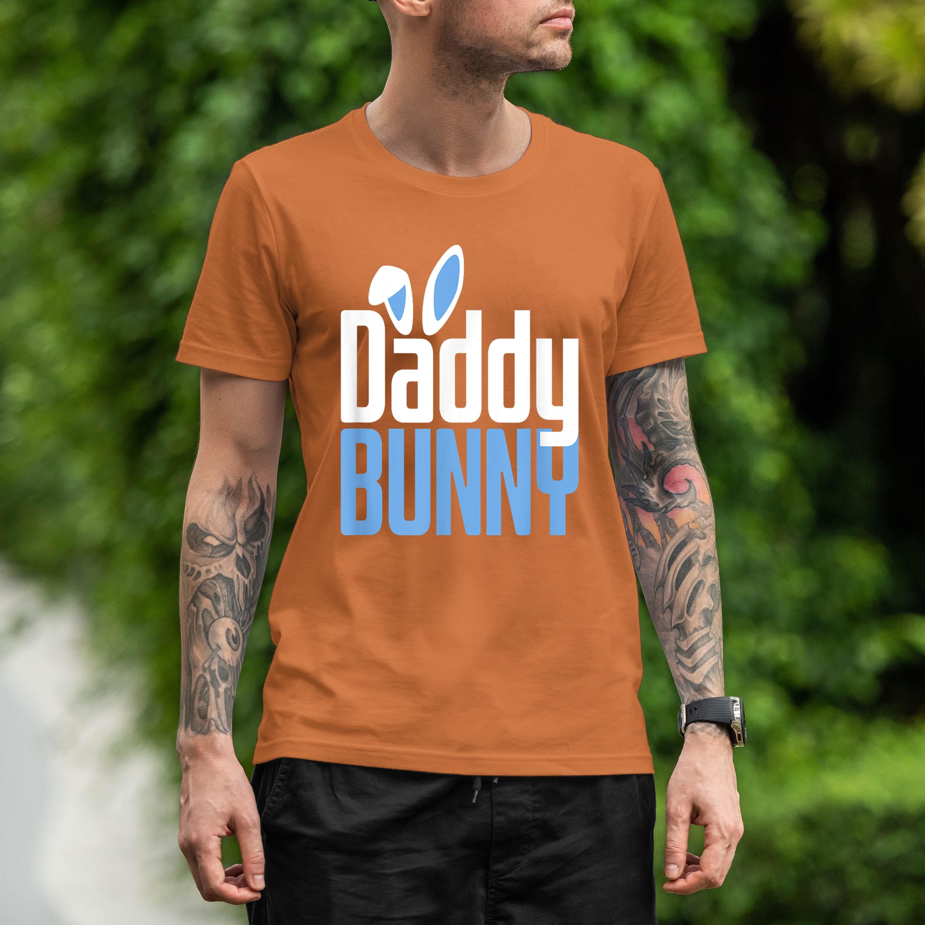 Easter Daddy Bunny Costume Funny Family Matching Easter Shirt 